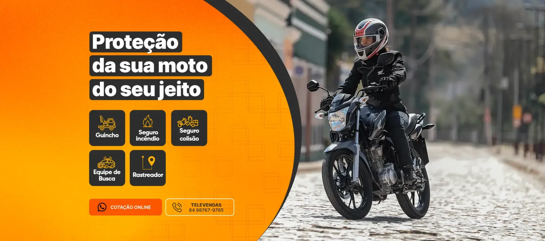 Protecao da moto do seu jeito Trynca Xão